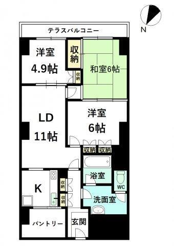 信開アーバンシティセントラル 7階 3LDK 物件詳細