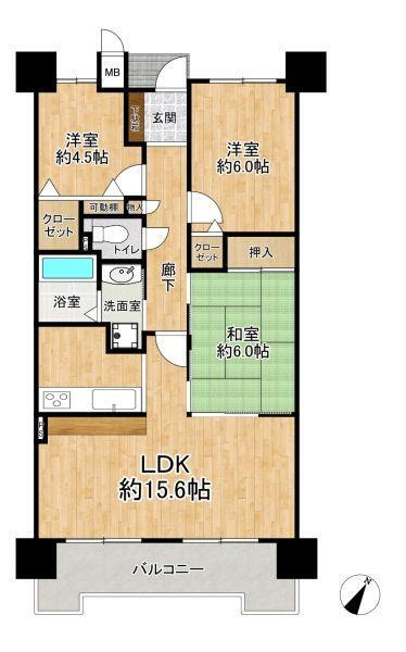 ユーハウス正徳 7階 3LDK 物件詳細