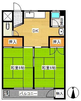 浮島マンション 2DK、価格299万円、専有面積35.39m<sup>2</sup> 現況優先です。