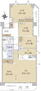 瑞穂公園パークホームズ 4LDK、価格2550万円、専有面積88.2m<sup>2</sup>、バルコニー面積15.49m<sup>2</sup> 