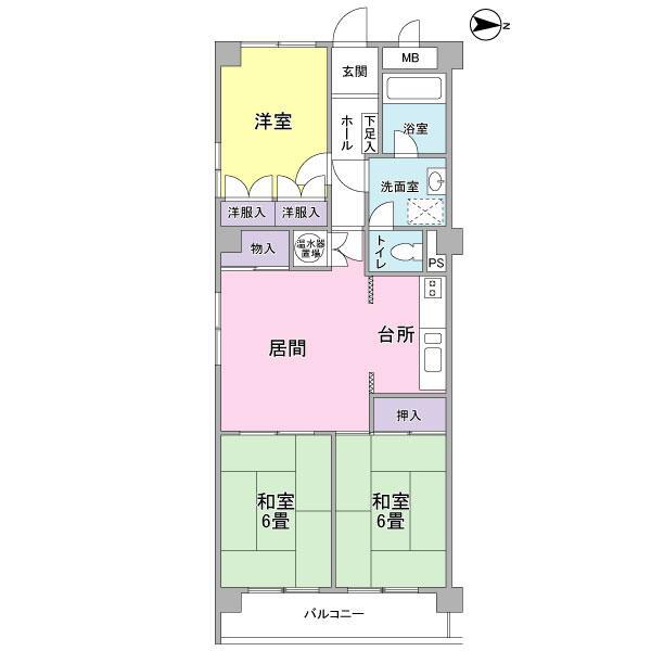 ライオンズマンション白壁 3階 3LDK 物件詳細