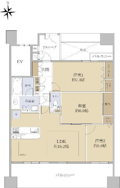 メイツ六番町アクトタワー 13階 3LDK 物件詳細