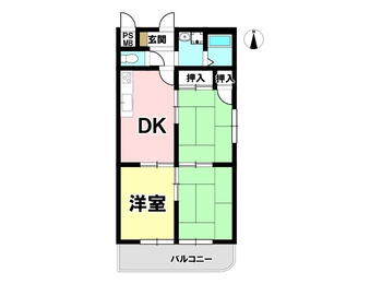 ＶＩＰマンション名港　南向き角部屋４０３号室 3DK、価格690万円、専有面積54m<sup>2</sup>、バルコニー面積6.35m<sup>2</sup> 