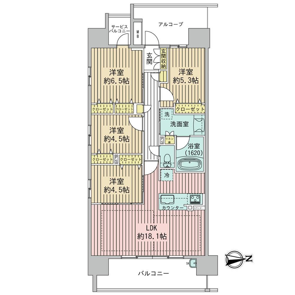 プレサンスロジェ半田 13階 4LDK 物件詳細