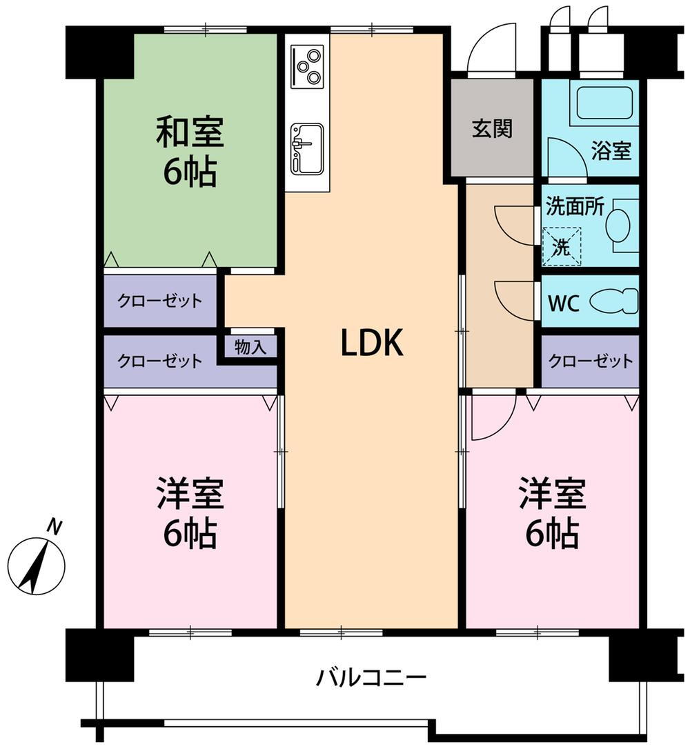 島田橋住宅３号棟 11階 3LDK 物件詳細