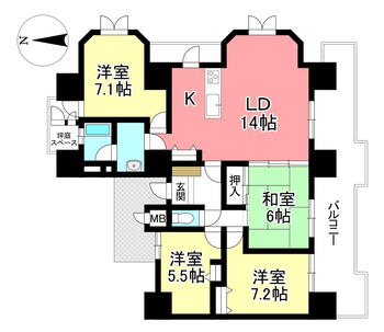 ≪角部屋×リフォーム履歴あり♪ペット飼育可能（規約有）！≫エクシオール 4LDK、価格2580万円、専有面積90.44m<sup>2</sup>、バルコニー面積24.69m<sup>2</sup> ■間取り図<BR><BR>お住まい購入に向けての『質問』・『疑問』。具体的に何を準備をして進めたらいいのか？些細な事でも何でも質問して下さい。安心してお住まいが購入出来るよ…