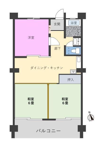 フジパレス３０５　敷地内駐車場付　耐震補強工事してあります　リフォーム 3階 3DK 物件詳細