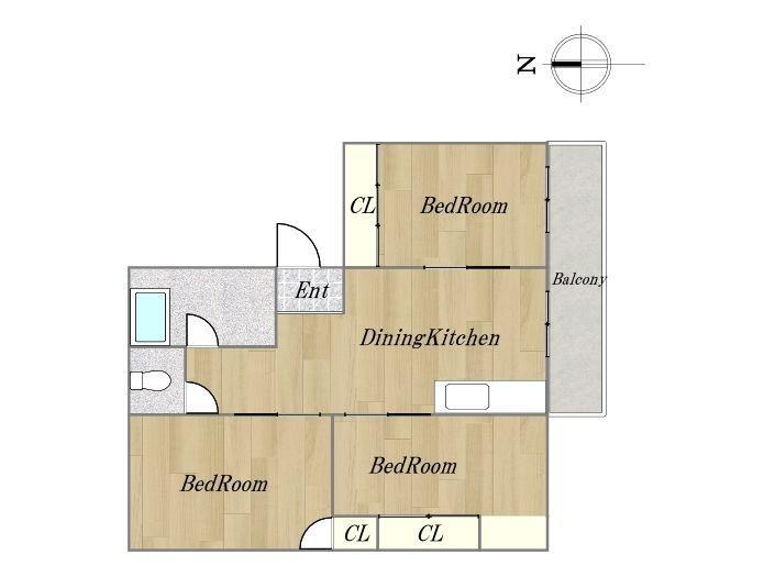 五番町住宅Ｄ棟 4階 3DK 物件詳細