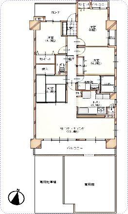 宝マンション小幡苗代 1階 4LDK 物件詳細