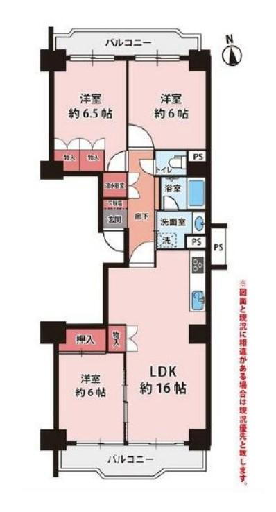 シーアイマンション第２本郷 6階 3LDK 物件詳細