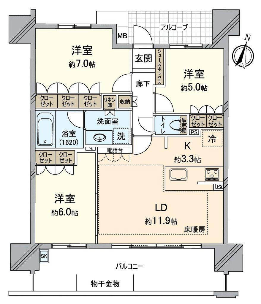 ＢＥＬＩＳＴＡ赤池 10階 3LDK 物件詳細