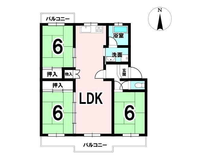 パビリオン大垣 5階 3LDK 物件詳細