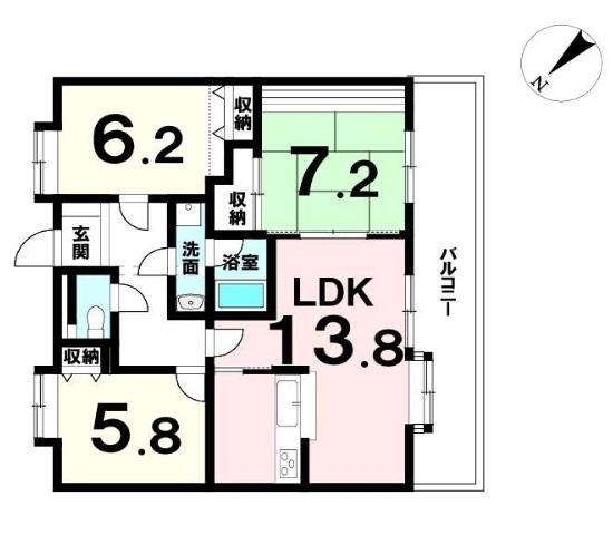 メゾン巴町 3階 3LDK 物件詳細