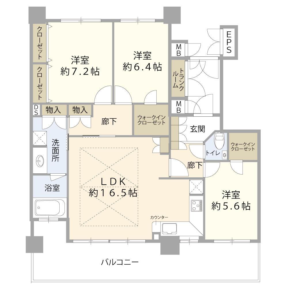 ロイヤルメドゥ香里園タワー 36階 3LDK 物件詳細
