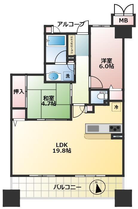 レピア住之江 8階 2LDK 物件詳細