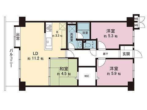 ディオフェルティ枚方 6階 3LDK 物件詳細