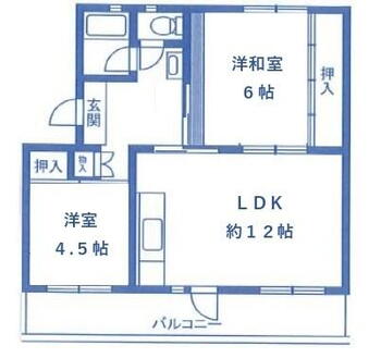 富田第二住宅　６２号棟 2LDK、価格800万円、専有面積46.77m<sup>2</sup>、バルコニー面積9.2m<sup>2</sup> 全室洋室にリノベーション済み