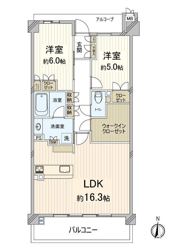 シーンズ京都西大路五条パークホームズ 5階 2LDK 物件詳細