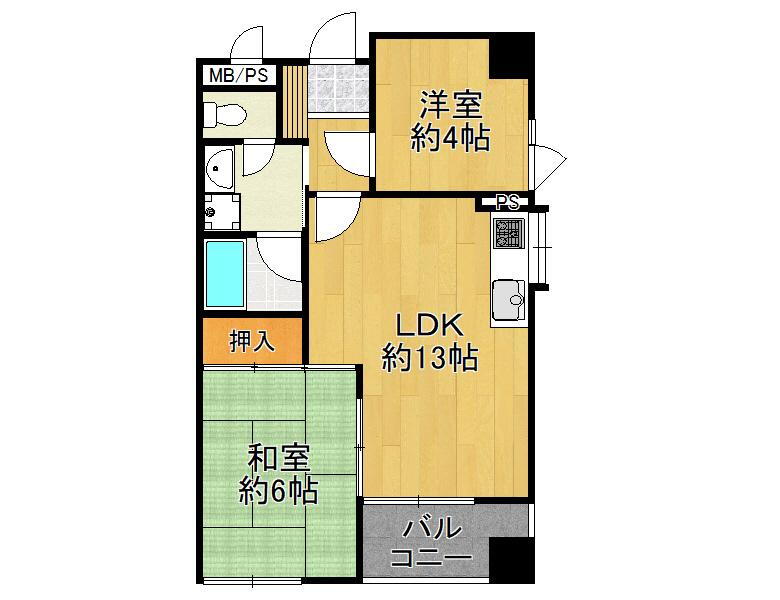 ノバカネイチ住吉 2階 2LDK 物件詳細