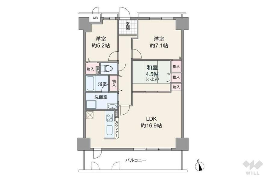 アルティプラザ高槻 10階 3LDK 物件詳細