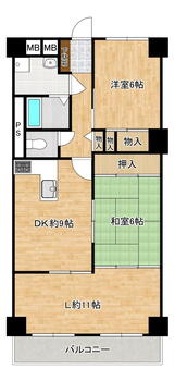 藤和奈良ハイタウン 3DK、価格1998万円、専有面積78.08m<sup>2</sup>、バルコニー面積6.92m<sup>2</sup> 2LDKでJR奈良駅まで徒歩約4分の好立地。観光地も近く人気のマンション。