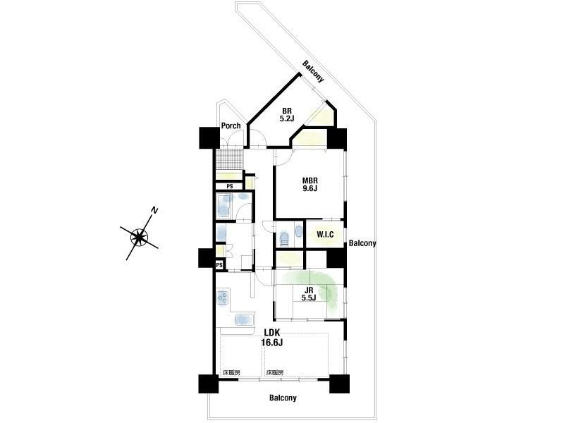 ローレルスクエア高槻Ｂ棟 15階 3LDK 物件詳細