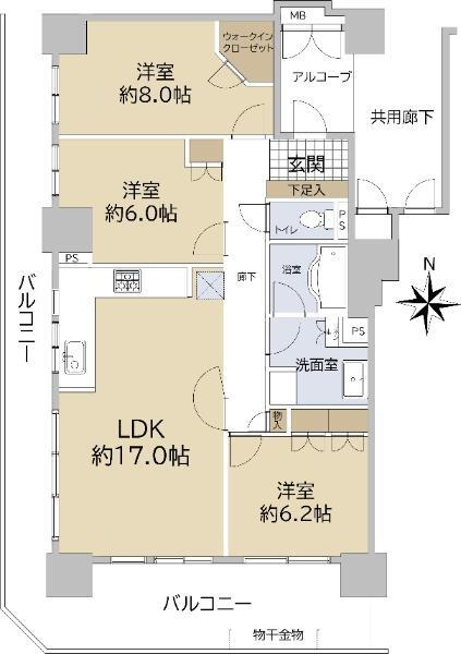 須磨コーストタワー 23階 3LDK 物件詳細