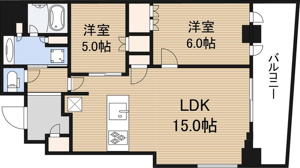 大阪ひびきの街　ザ・サンクタスタワー 44階 2LDK 物件詳細