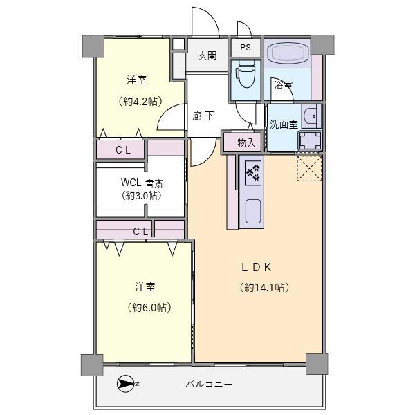 シャルム中津 5階 2LDK 物件詳細