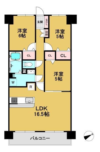 ディオ・フェルティ向日東 2階 3LDK 物件詳細