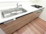 イニシア桂大橋 作業スペースが広いキッチンです。食器洗い乾燥機は家事時間の短縮と共に節水も可能です。