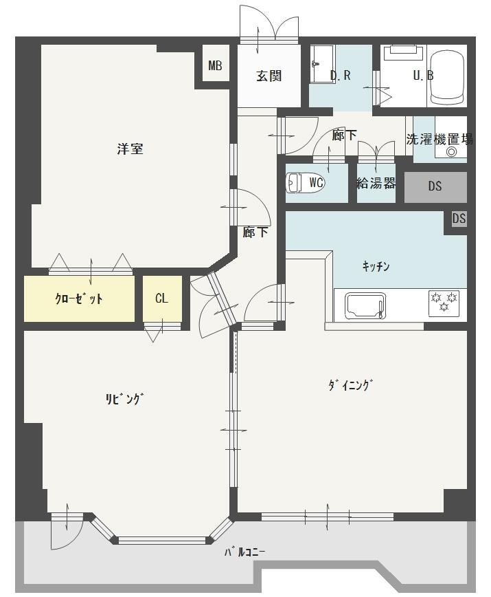メゾン北野 4階 1LDK 物件詳細
