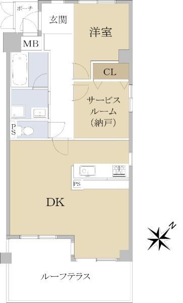 メゾンドール下山手 4階 1SDK 物件詳細