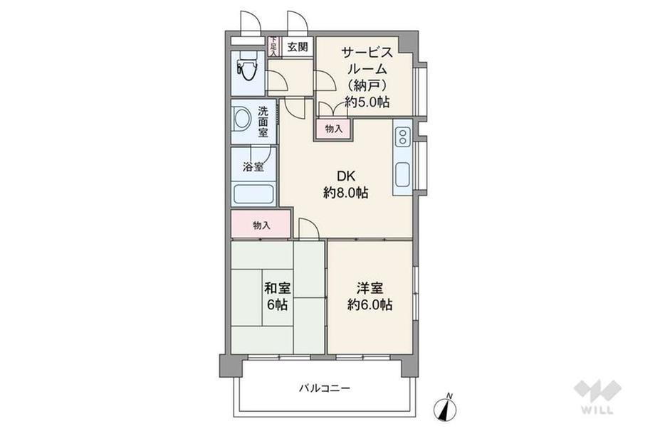 グランドシャトー本山 2階 3LDK 物件詳細