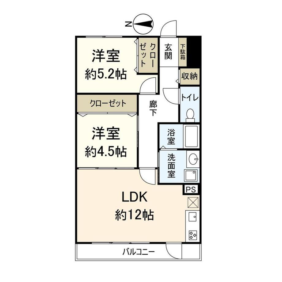 セントポリア武庫之荘 2階 2LDK 物件詳細