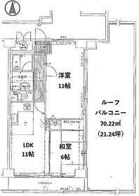 クリーンピア山電飾磨駅東　　中古マンション 2LDK、価格1680万円、専有面積62.54m<sup>2</sup>、バルコニー面積7.08m<sup>2</sup> 