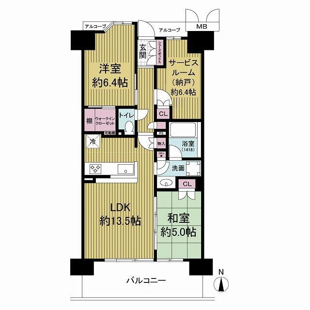 メイツブラン・ヴェリテ若江岩田 2LDK+S、価格2680万円、専有面積65.72m<sup>2</sup>、バルコニー面積11.21m<sup>2</sup> 2017年1月建築のマンション、室内、丁寧にお使いです♪