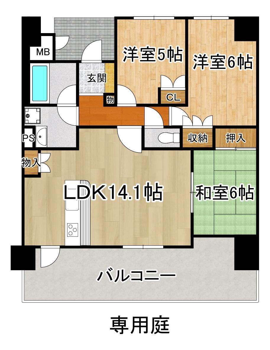 ジオ千里桃山台４番館 1階 3LDK 物件詳細