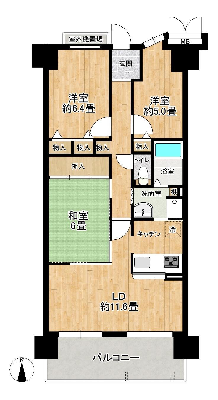 グレーシィ須磨アルテピアⅢ番街２期棟 18階 3LDK 物件詳細