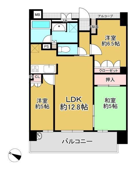 パークシティ梅が丘プラムヒルズ 7階 3LDK 物件詳細