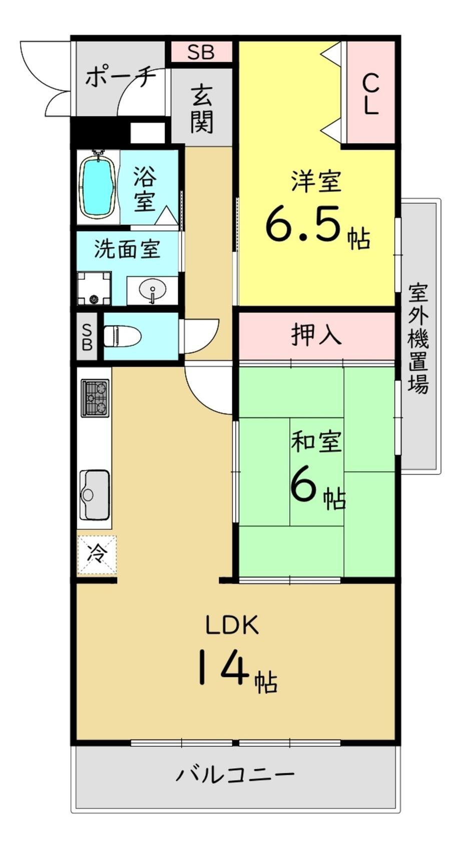 シャルマンコーポ野江 4階 2LDK 物件詳細