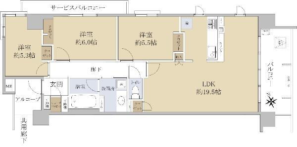 プレサンスレジェンド六地蔵 2階 3LDK 物件詳細