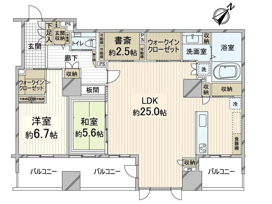 グランスイート中之島タワー 20階 2LDK 物件詳細