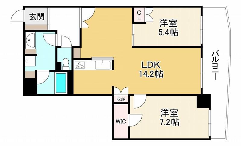 グラン・フェルティ本山 3階 2LDK 物件詳細