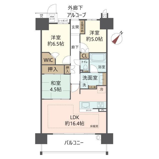 ライオンズ茨木ニューシティＢ街区 10階 3LDK 物件詳細