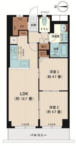 平野コーポ 9階 2LDK 物件詳細