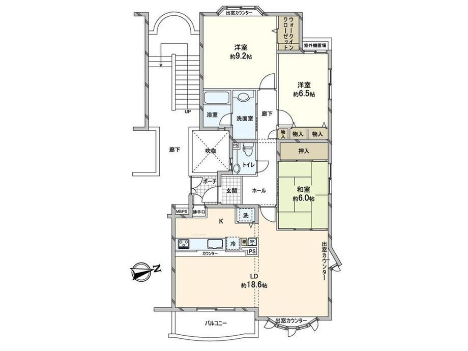 西神中央サウスコート　７番館 3階 3LDK 物件詳細