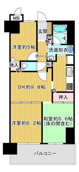 ライオンズマンション松原松ヶ丘 3DK、価格1380万円、専有面積56.85m<sup>2</sup>、バルコニー面積10.08m<sup>2</sup> ３ＤＫの間取りで部屋数が多いので、使い分けがしやすいですね♪<BR>室内も大変綺麗にお使いです。