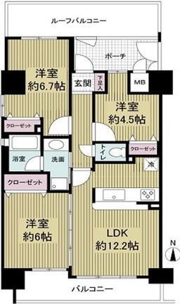 ロイヤル西宮駅前 2階 3LDK 物件詳細