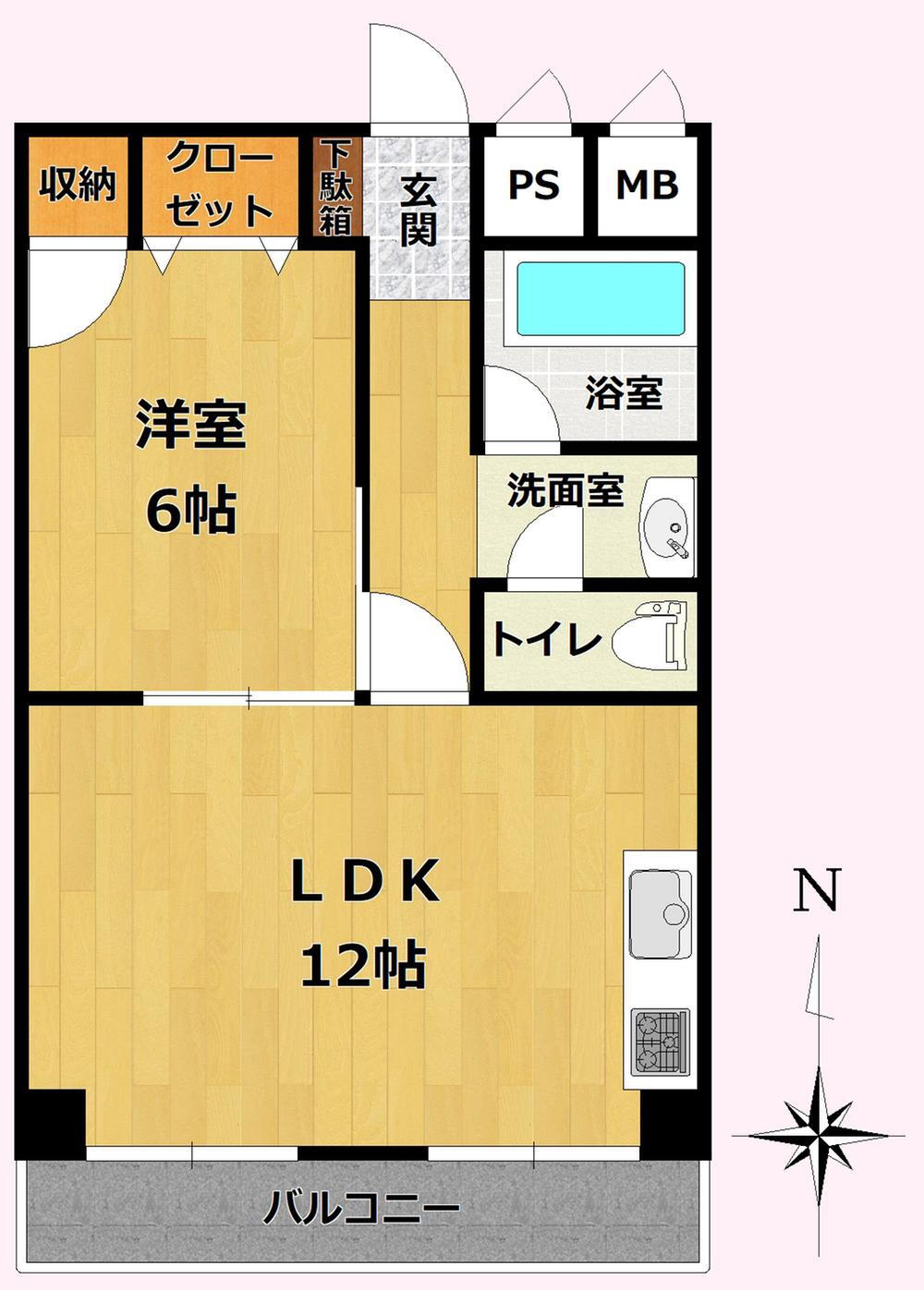 第３マンション南茨木 5階 1LDK 物件詳細